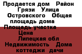 Продается дом › Район ­ Грязи › Улица ­ Островского › Общая площадь дома ­ 25 › Площадь участка ­ 1 000 › Цена ­ 1 475 000 - Липецкая обл. Недвижимость » Дома, коттеджи, дачи продажа   